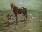 Valentin Serov Bathing of a Horse oil on canvas
